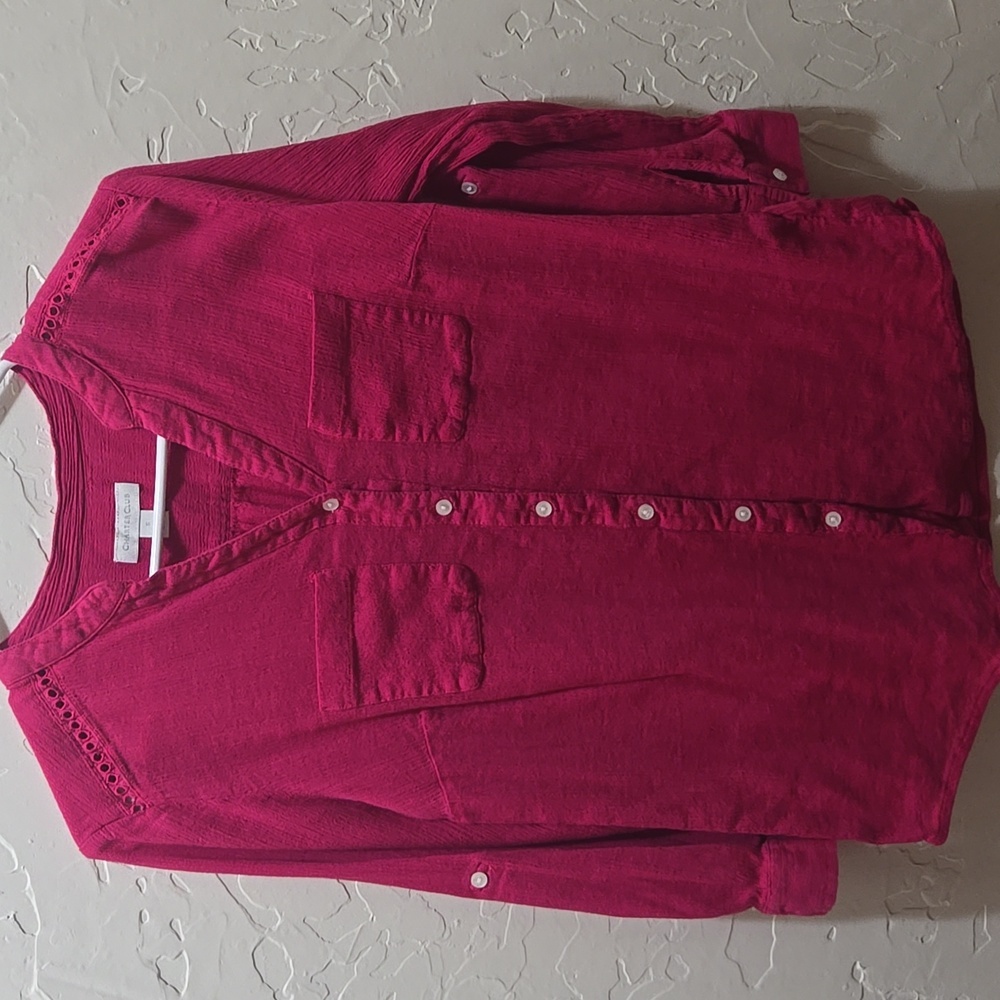 3/$10 Charter Club Red Blouse
